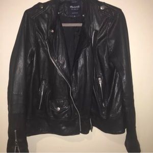 Madewell washed leather jacket size small